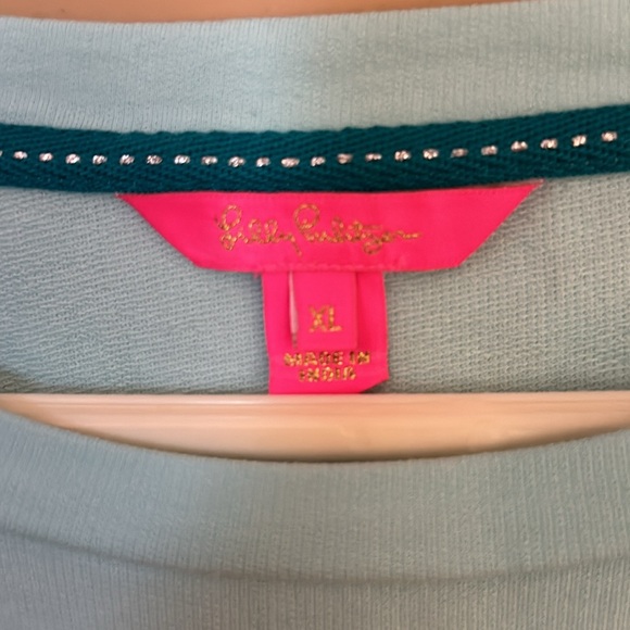 LILLY PULITZER Aldean Bubbly Sweatshirt in Blue - Picture 3 of 5